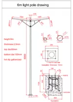 6M suria Conical kutub lengan Double Hoop Specifications.pdf